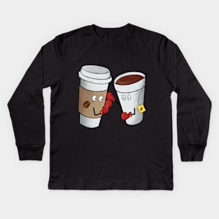 tea and coffee Kids Long Sleeve T-Shirt